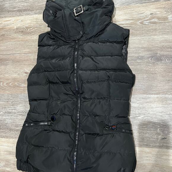 Moncler Black Puffer Vest Women Size Small - Picture 3 of 13